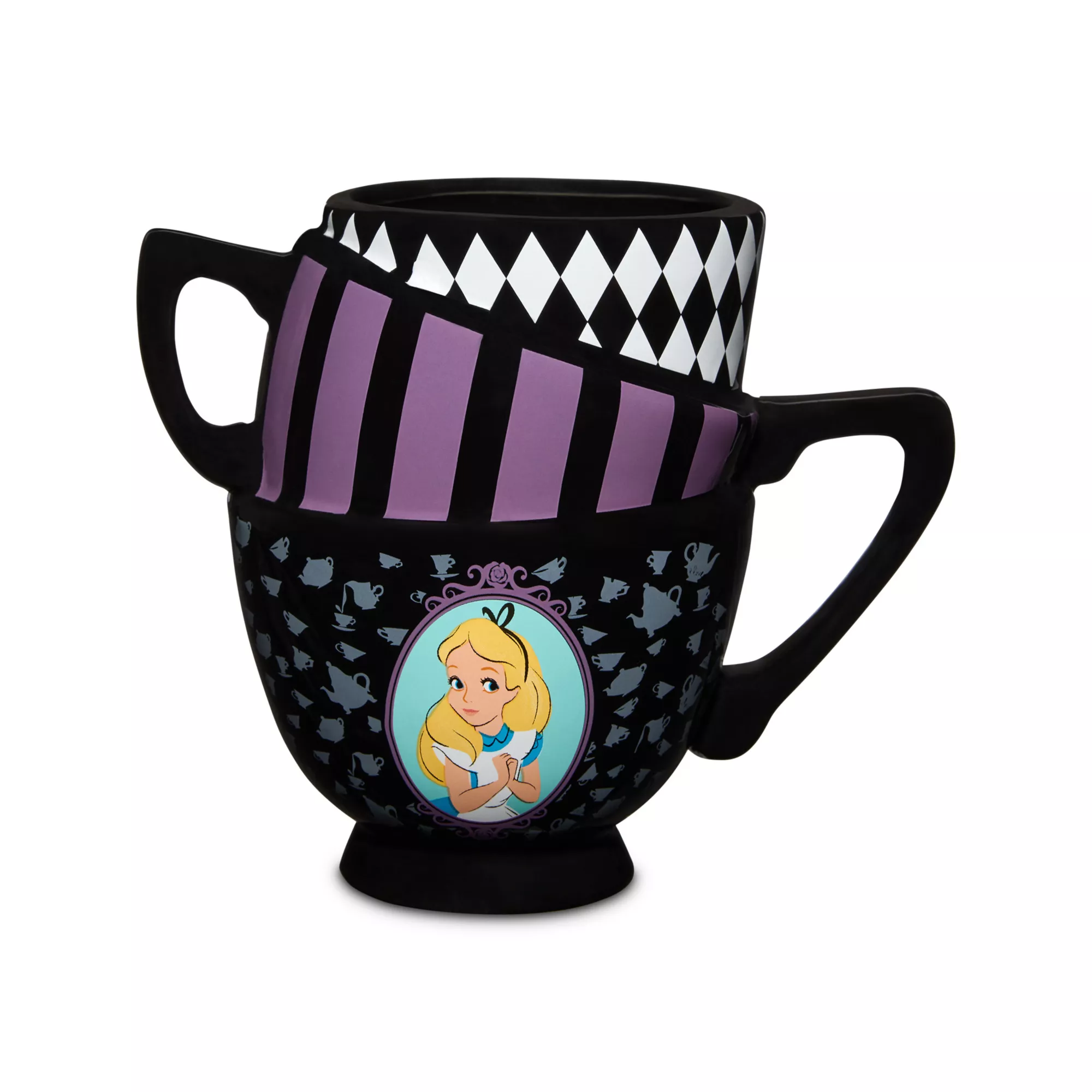 Alice in Wonderland Stacked Tea Cup Coffee Mug - 20 oz.