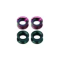 Multi-Pack Green Shimmer and Multi-Color Swirl Silicone Tunnels - 2 Pair at Spencer's