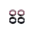 Multi-Pack Black Red and White Splatter Tunnels - 2 Pair at Spencer's