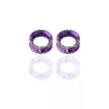 Multi-Pack Purple and White Splatter Tunnels - 2 Pair at Spencer's
