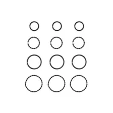 Multi-Pack Black Textured Titanium Hoop Nose Rings 12 Pack - 20 Gauge at Spencer's
