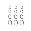 Multi-Pack Black Textured Titanium Hoop Nose Rings 12 Pack - 20 Gauge at Spencer's