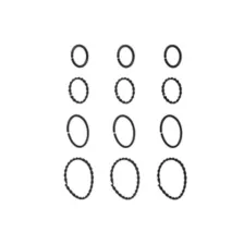 Multi-Pack Black Textured Titanium Hoop Nose Rings 12 Pack - 20 Gauge at Spencer's