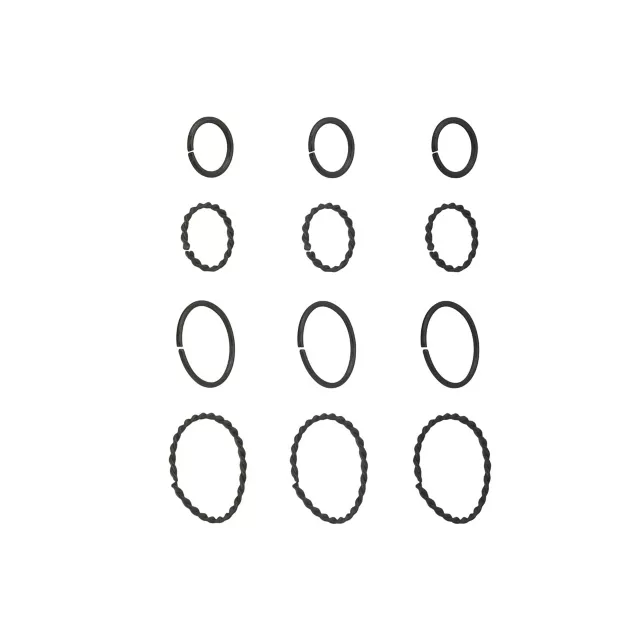 Multi-Pack Black Textured Titanium Hoop Nose Rings 12 Pack - 20 Gauge at Spencer's
