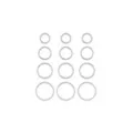 Multi-Pack Silver-Tone Titanium Hoop Nose Rings 12 Pack - 18 Gauge at Spencer's