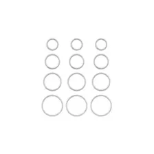 Multi-Pack Silver-Tone Titanium Hoop Nose Rings 12 Pack - 18 Gauge at Spencer's