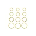 Multi-Pack Gold-Tone Titanium Hoop Nose Rings 12 Pack - 20 Gauge at Spencer's