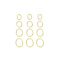 Multi-Pack Gold-Tone Titanium Hoop Nose Rings 12 Pack - 20 Gauge at Spencer's