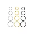 Multi-Pack Mixed Metal Titanium Nose Hoops 12 Pack - 18 Gauge at Spencer's