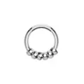 Titanium Segment Hoop Ring with Attached Rings - 16 Gauge at Spencer's