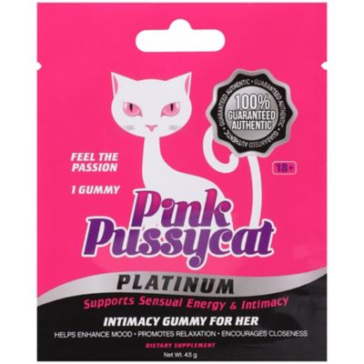 LGB PUSSY CAT/TK SMOKY PINK 初期 Pink Pussycat Female Enhancement Gummy - 1 Count - Spencer's