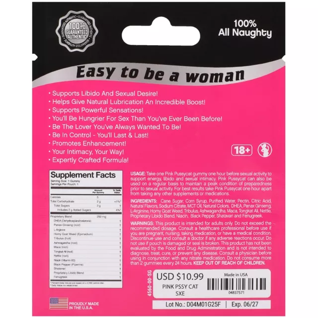 Pink Pussycat Female Enhancement Gummy - 1 Count