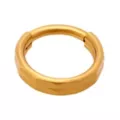 Stacked Bar Gold-Plated Titanium Hinged Hoop Ring - 16 Gauge at Spencer's