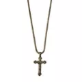 Gothic Cross Snake Chain Necklace at Spencer's