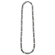 Silver-Tone Figaro Chain Necklace at Spencer's