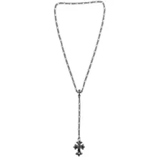 Cross Figaro Rosary Chain Necklace at Spencer's