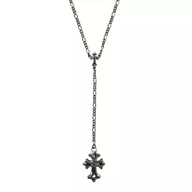 Cross Figaro Rosary Chain Necklace at Spencer's