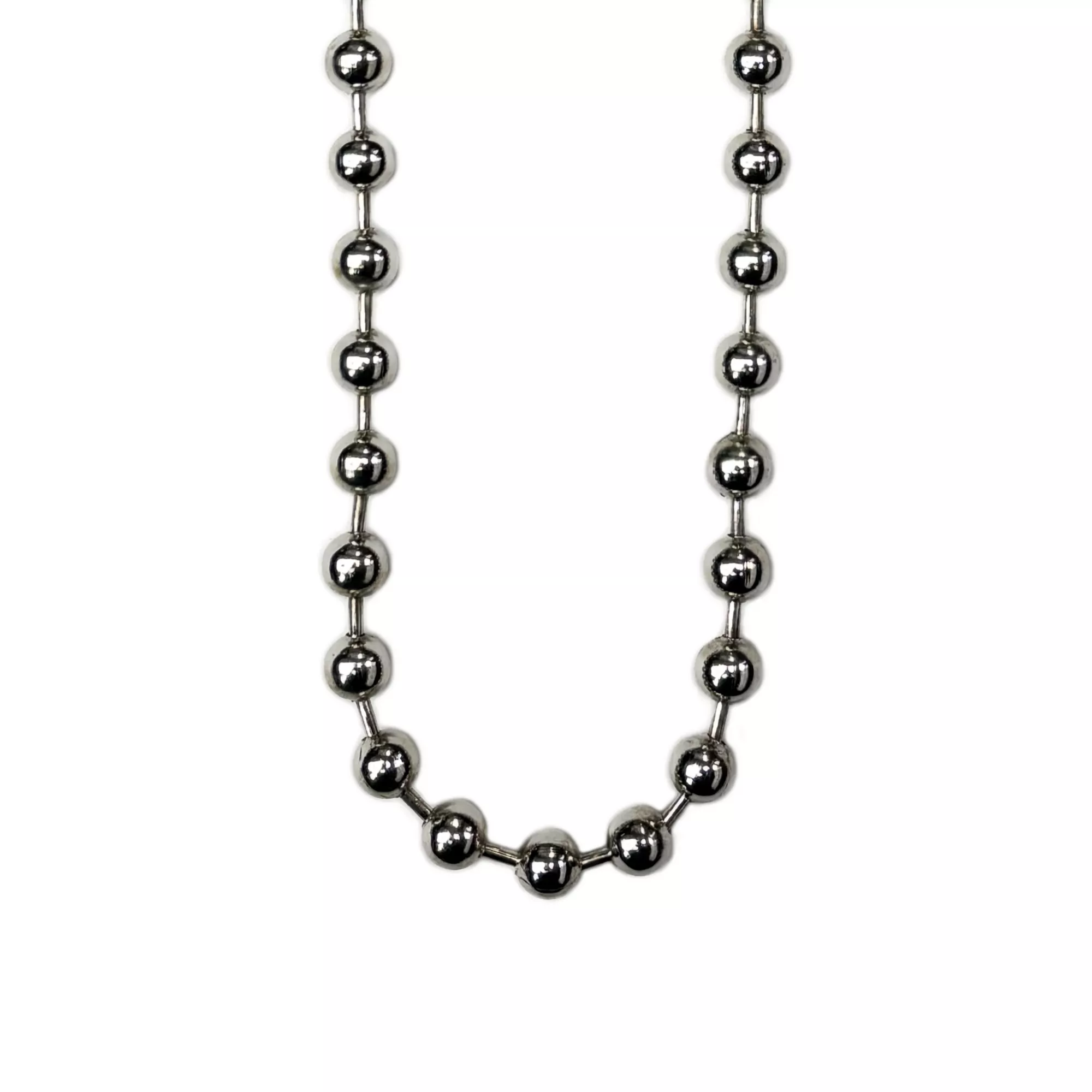 Silver-Tone Bead Ball Chain Necklace at Spencer's