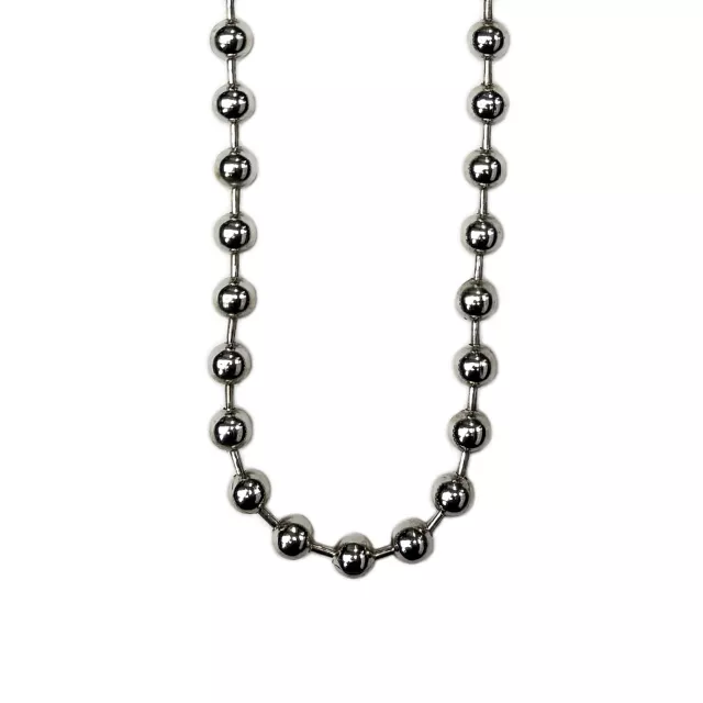Silver-Tone Bead Ball Chain Necklace at Spencer's