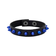 Blue and Red Spiked Cuff Bracelets at Spencer's