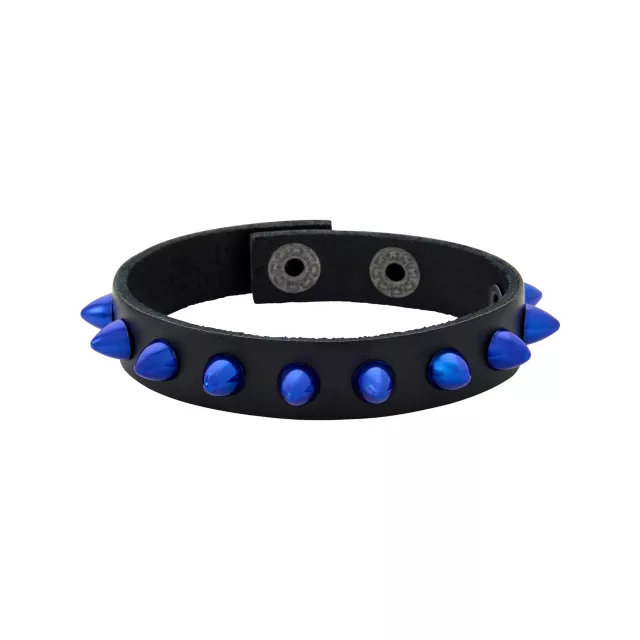 Blue and Red Spiked Cuff Bracelets at Spencer's