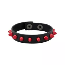 Blue and Red Spiked Cuff Bracelets at Spencer's