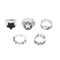 Multi-Pack Silver-Plated Star Signet Rings - 5 Pack at Spencer's
