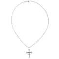 Skull Cross Silver-Tone Chain Necklace at Spencer's