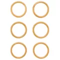 Multi-Pack Gold-Plated Titanium Hinged Hoop Rings 6 Pack - 18 Gauge at Spencer's