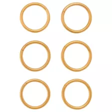 Multi-Pack Gold-Plated Titanium Hinged Hoop Rings 6 Pack - 18 Gauge at Spencer's