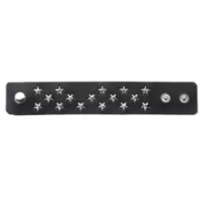 Star Stud Faux Leather Cuff Bracelet at Spencer's