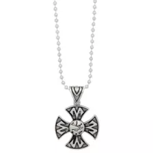 Rounded Cross Pendant Chain Necklace at Spencer's