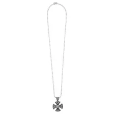 Rounded Cross Pendant Chain Necklace at Spencer's