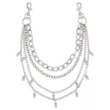 4-Row Tooth Charm Wallet Chain at Spencer's