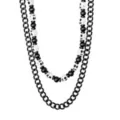 2-Row Skull Charm Curb Wallet Chain at Spencer's