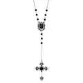 Black Gothic Cross Rosary Chain at Spencer's