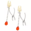 Bloody Dentist Dangle Stud Earrings at Spencer's