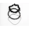 Multi-Pack Onyx Stone Beaded Bracelets - 3 Pack at Spencer's