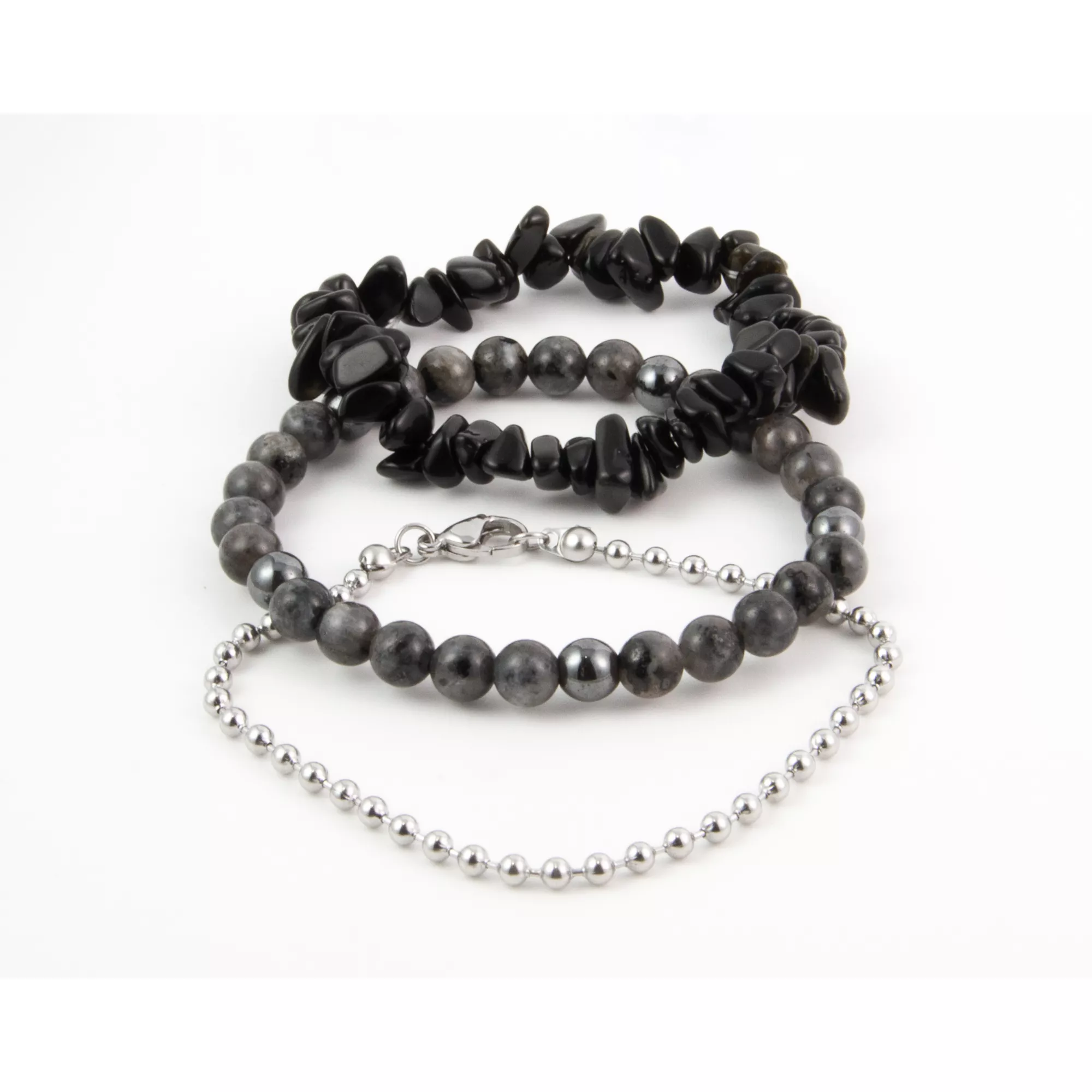 Multi-Pack Onyx Stone Beaded Bracelets - 3 Pack