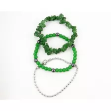 Multi-Pack Aventurine Stone Beaded Bracelets - 3 Pack at Spencer's