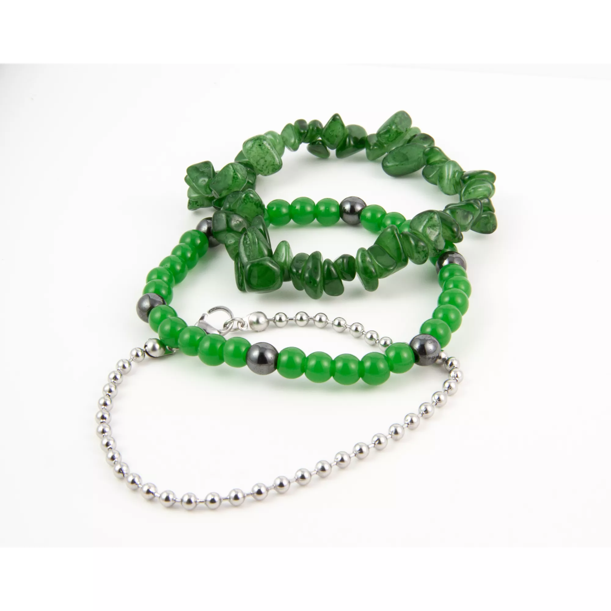 Multi-Pack Aventurine Stone Beaded Bracelets - 3 Pack