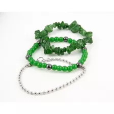 Multi-Pack Aventurine Stone Beaded Bracelets - 3 Pack at Spencer's