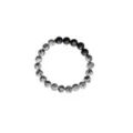 Black and White Magnesite Stone Beaded Bracelet at Spencer's