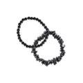Multi-Pack Black Hematite Stone Beaded Bracelets - 2 Pack at Spencer's
