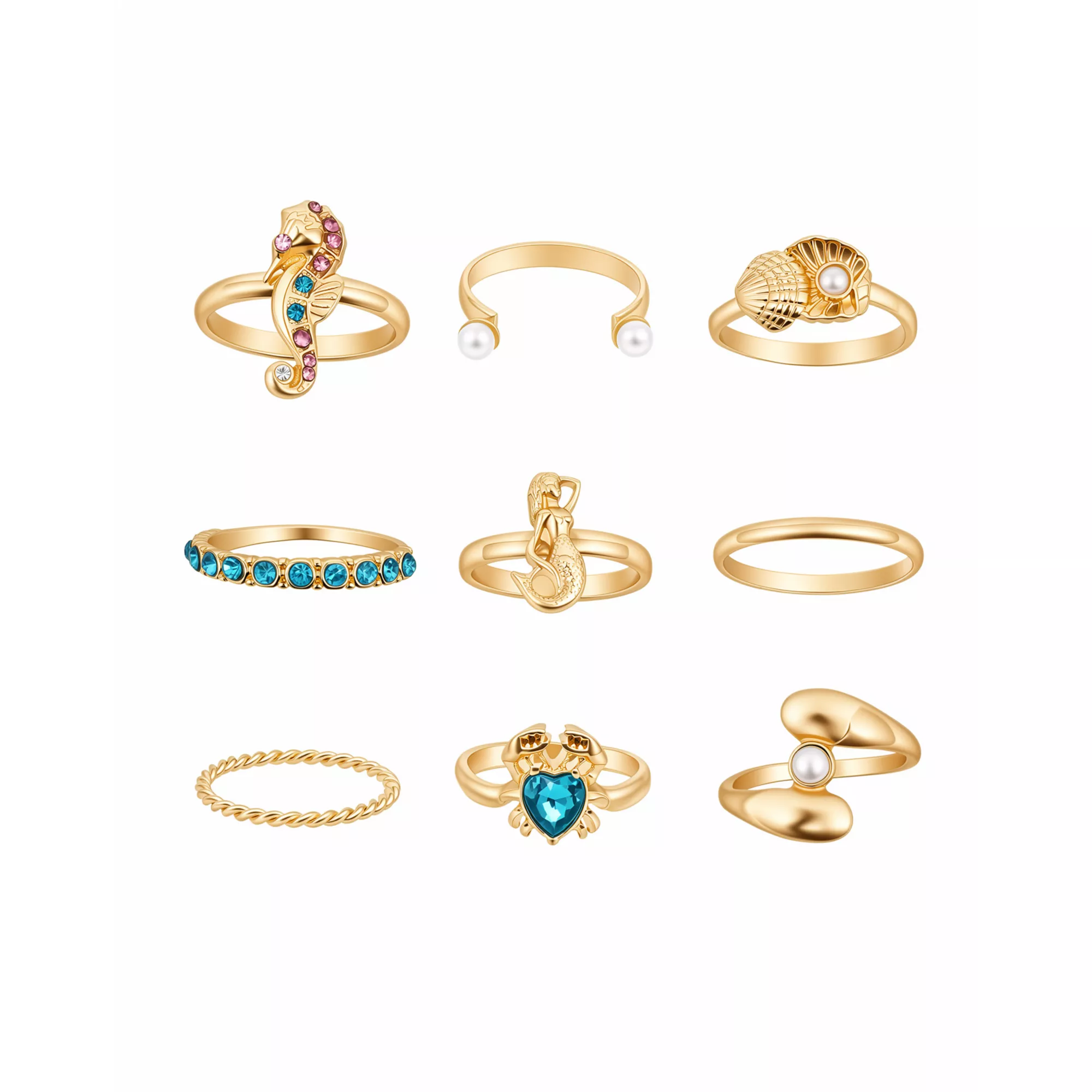 Multi-Pack Under the Sea Rings - 9 Pack