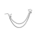 ASTM F-136 Titanium CZ Butterfly L-Bend Nose Chain - 20 Gauge at Spencer's