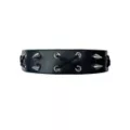 Cross Cord and Spiked Faux Leather Choker Necklace at Spencer's