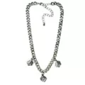 Dice Silver-Tone Chain Choker Necklace at Spencer's