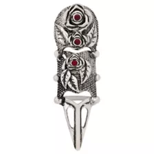 Gothic Red Rose Finger Armor at Spencer's