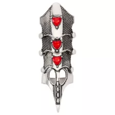 Gothic Red Heart Finger Armor at Spencer's